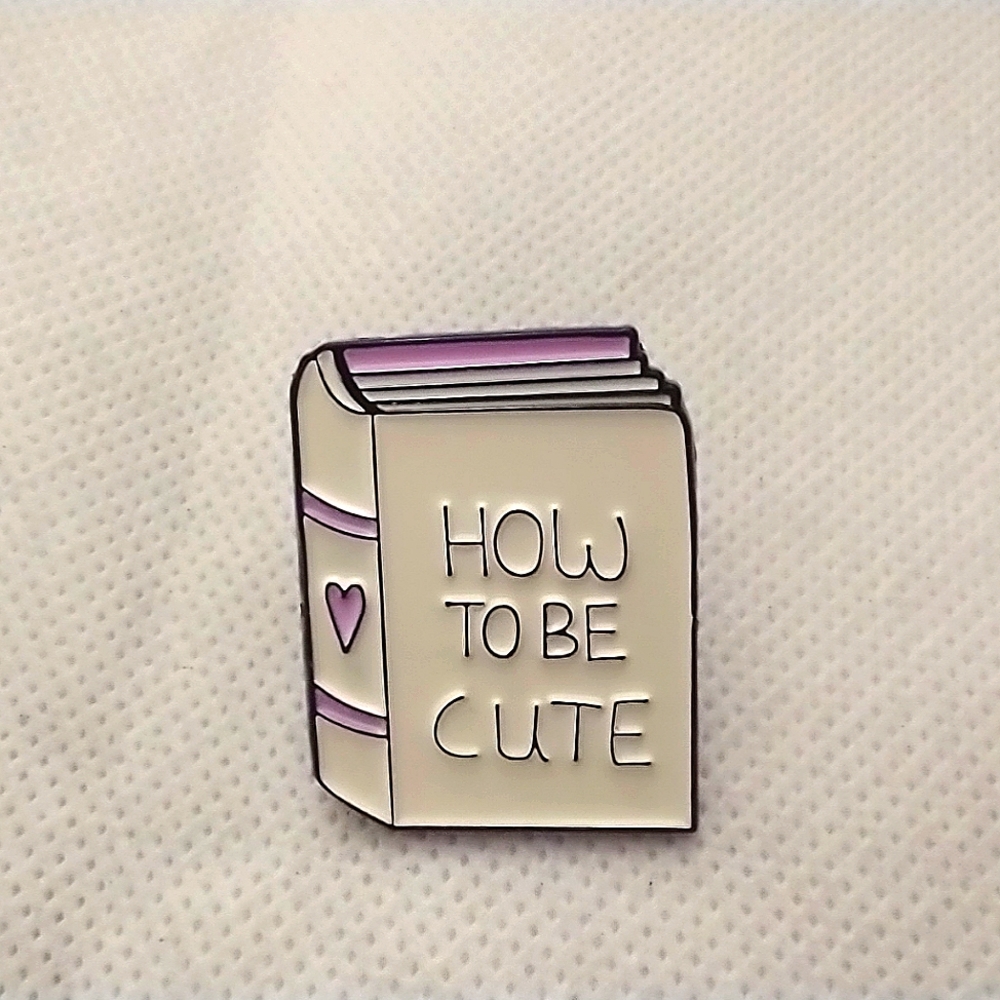 🧁 3/$30 How to Be Cute Book Enamel Pin NEW